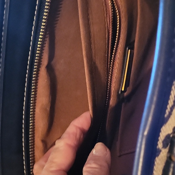 Tory burch hp  gorgeous tote blue 💙 gorgeous gorgeous small tote bag new - Picture 5 of 10